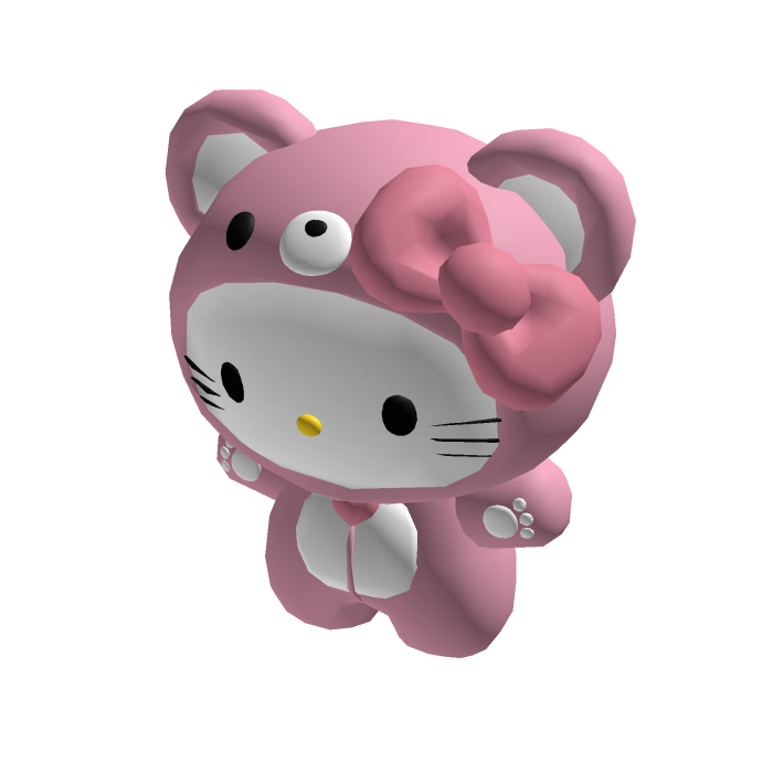Pink Bear Hello Kitty Suit