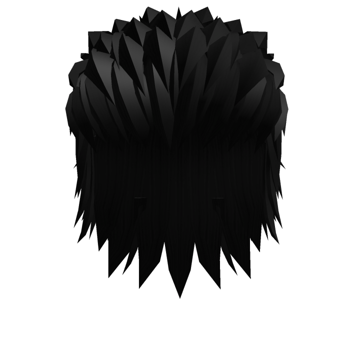 Spiky Punk Mullet Emo Boy Hair (black)