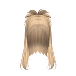 Y2K Long Blonde Hair w/ Bun
