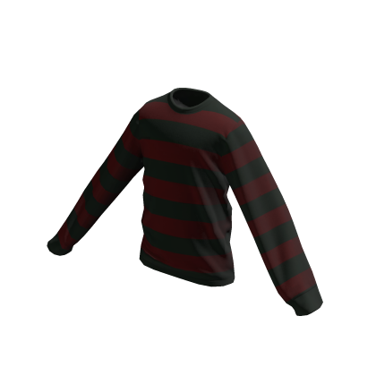 Green & Red Striped Crewneck Sweater