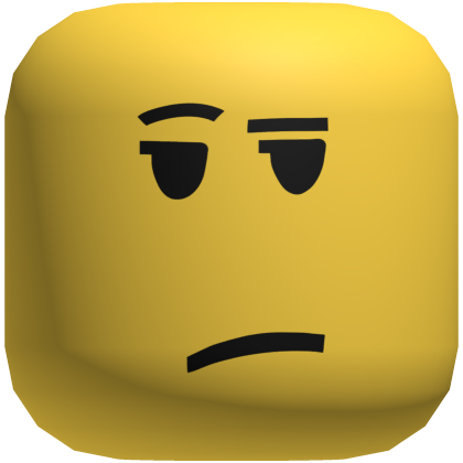 unimpressed classic face Roblox item