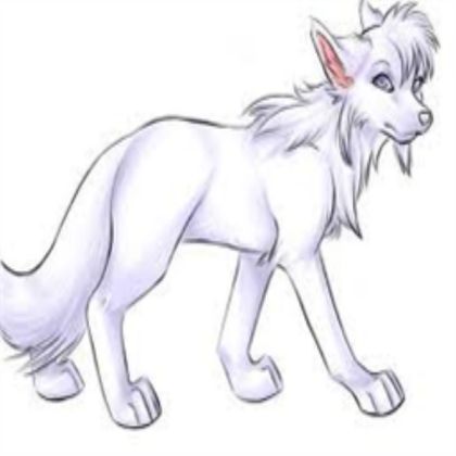 white wolf Roblox decal