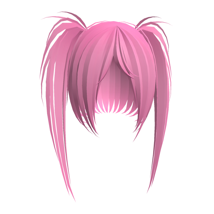 x_X :: bubblegum pink emo scene teased pigtails