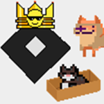 Playin roblox with the kitties and doggos