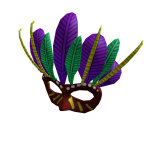 Red Mardi Gras Mask