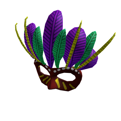 Red Mardi Gras Mask