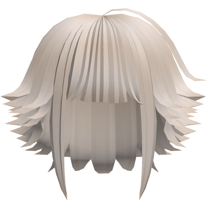 kawaii messy bob hair with tufts in blonde