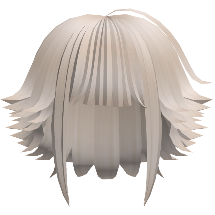 kawaii messy bob hair with tufts in blonde