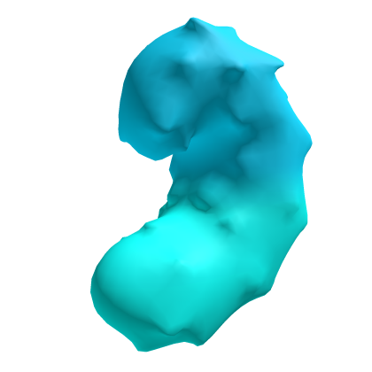 Cyan Big Fluffy Tail