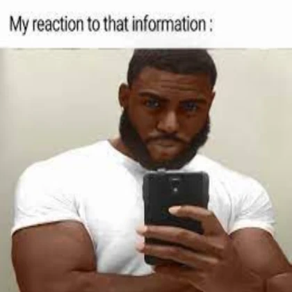 my reaction