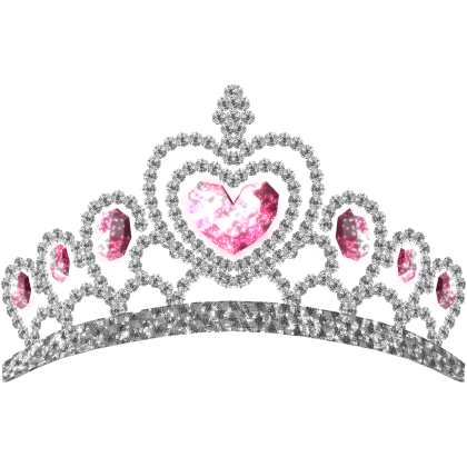 Glitter Pink Princess Tiara (Emissive)
