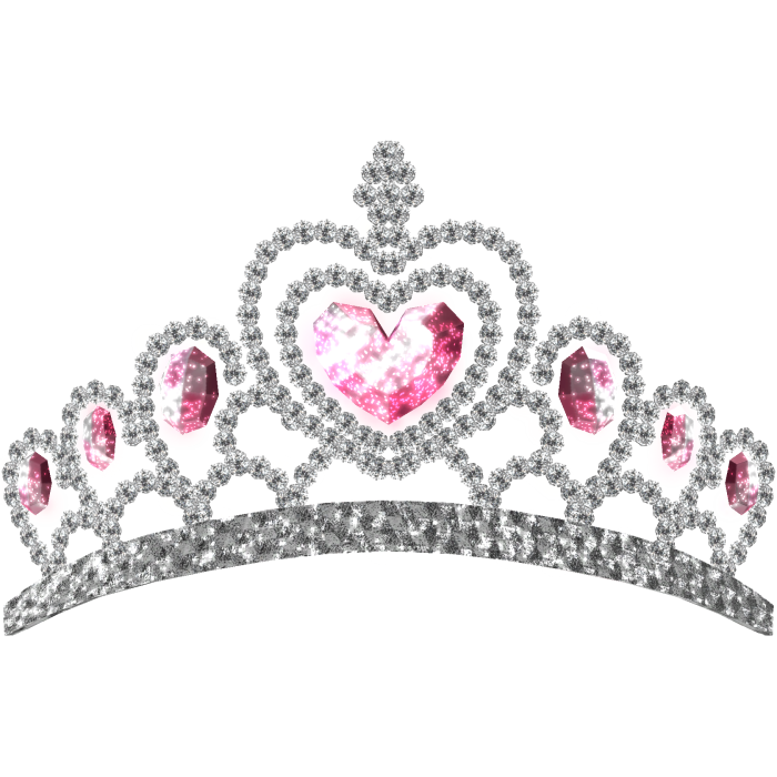 Glitter Pink Princess Tiara (Emissive)