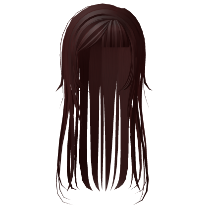 cute kawaii emo wispy red hair w bangs Roblox item