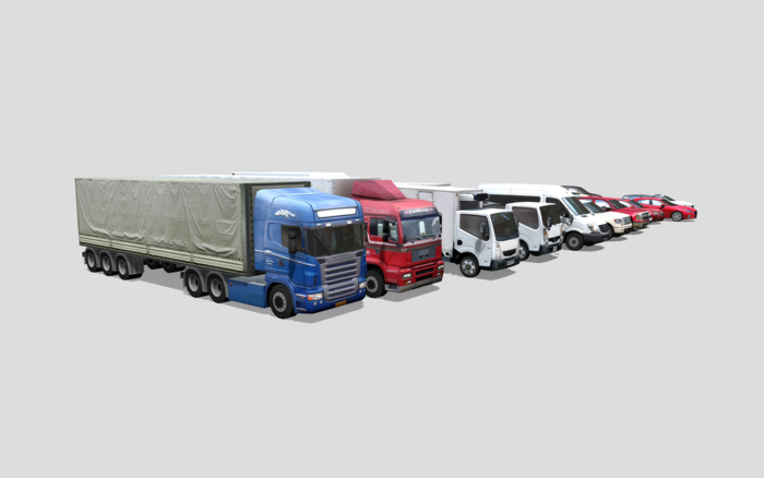 Low poly Textured Vehicle Pack preview 2