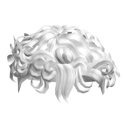 white curly hair Roblox item