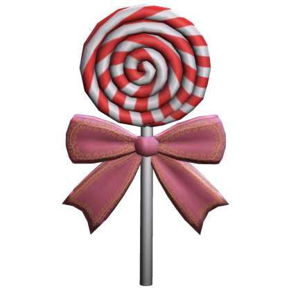 Christmas Lollipop w/ Pink Ribbon