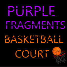 Purple Fragments Basketball Court