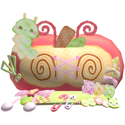 Kawaii Igari Mori Kei Apple Caterpillar Hat