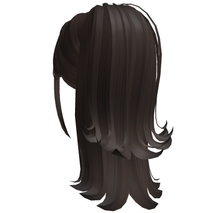 Layered Flipped Ends Ponytail (Dark Brown) Roblox item