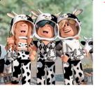 cute cow army