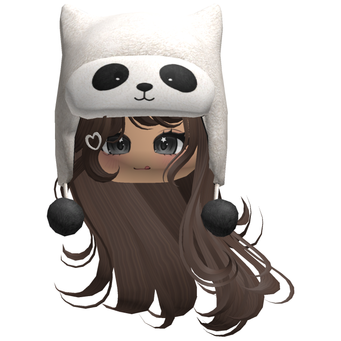 Brown Cute Panda Windy Hair