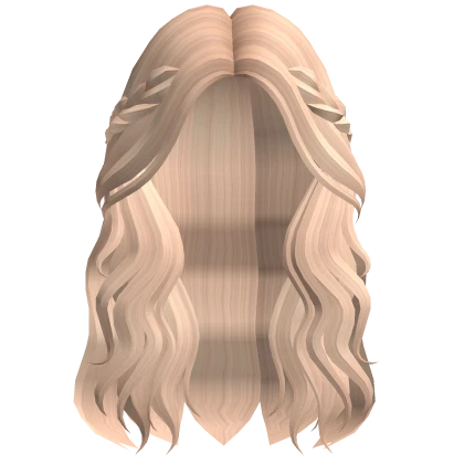 Roblox hair preview for Braided Angelic Hair in Blonde