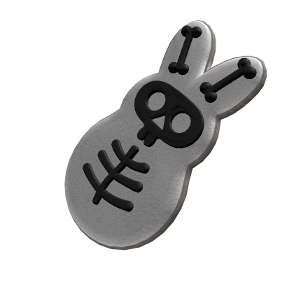 sweet skull bunny cookie