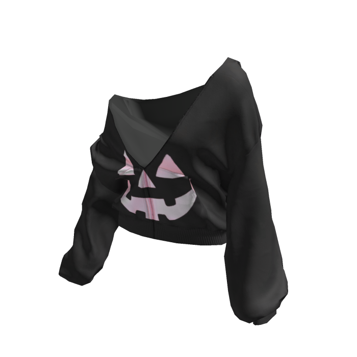 🎃 Halloween Pullover Baggy Hoodie Black&Pink