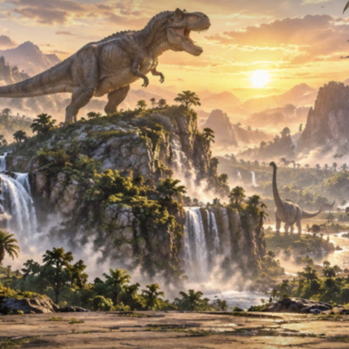 Jurassic Dinosaurs: Prehistoric Valley Background