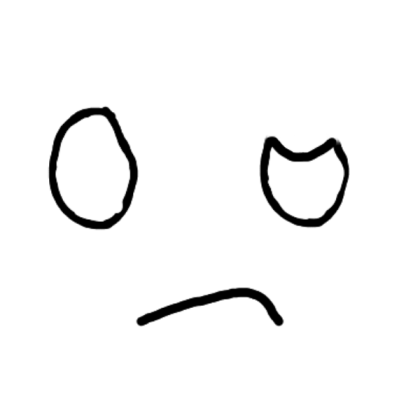 Confused cartoon face Roblox decal