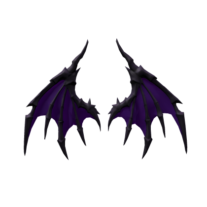 Dark Purple Demon Wyvern Wings