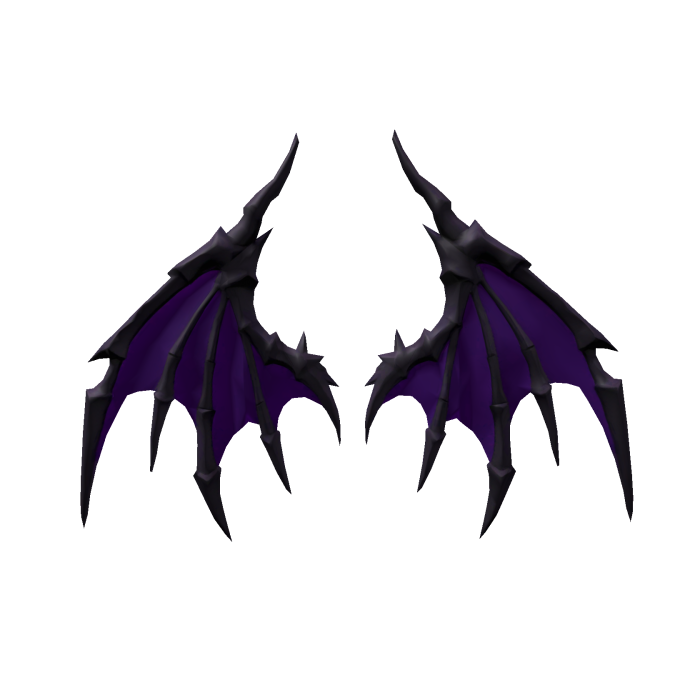 Dark Purple Demon Wyvern Wings