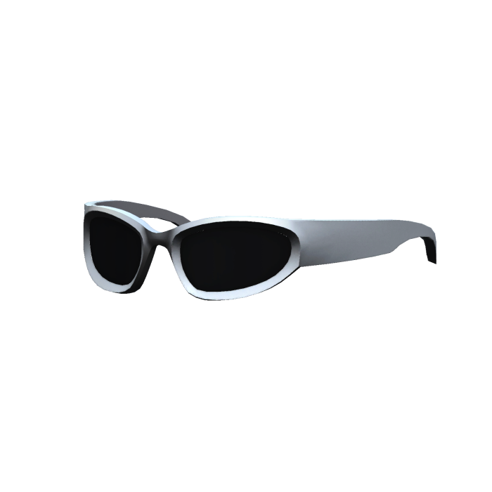 Y2K Punk Glasses | Silver