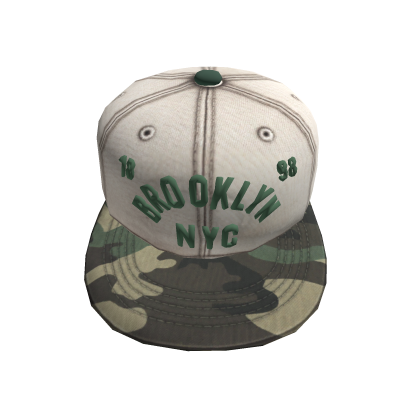 Brooklyn NYC Vintage Camo Fitted Cap