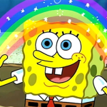 sponge bob rainbow