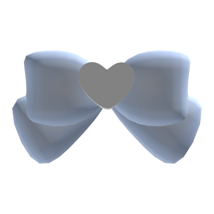 ୨୧ ; cutesy light blue bow hair clip Roblox item