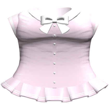Kawaii Anime School Sailor Dress (Pink & White)