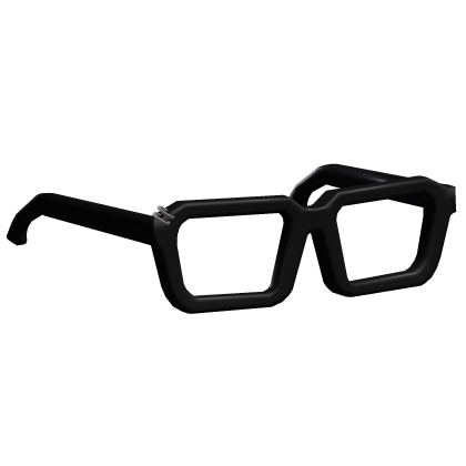 Black Oversized Pierced Glasses (Low)