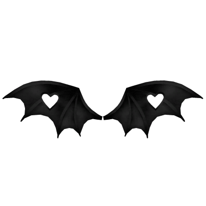Black Delicate Bat Wings