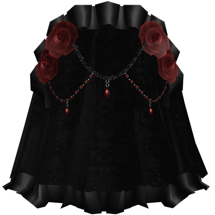 Black Gothic Red Rose Dark Jewelry Veil Roblox item