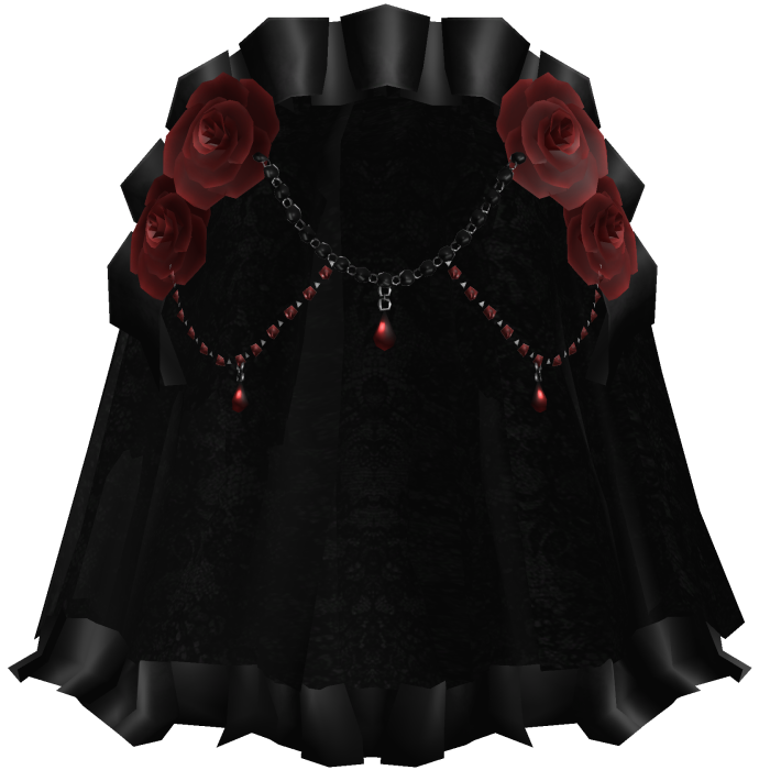Black Gothic Red Rose Dark Jewelry Veil