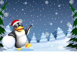 Pinguin stunt! Merry christmas!