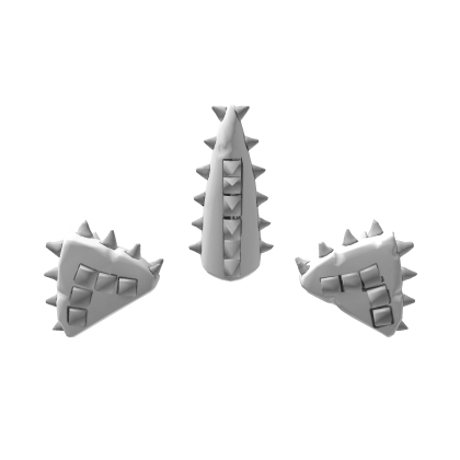 Studded white unicorn ears moe vkei Roblox item
