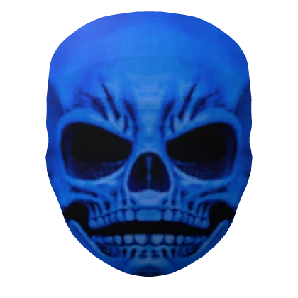 Blue Skull Scary Halloween Face Mask Creepy | Roblox Item - Rolimon's