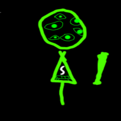 Creepy Green Observer Roblox decal