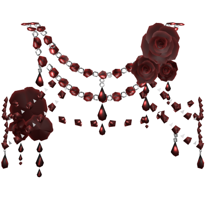 Red Body Front Jewelry w Roses
