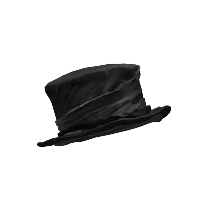  (..◜ᴗ◝..) Small Tilted Gothic Ripped Top Hat  Roblox item