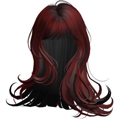 Silky Long Angelic Swirly Hair (Red&Black)