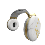 Overly Modernized Golden Marble Headphones