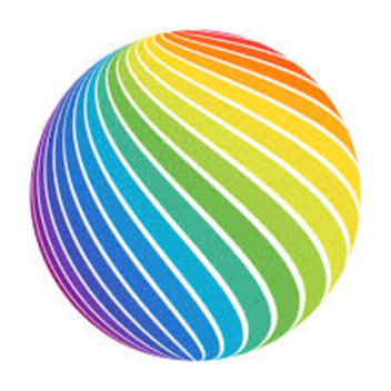 Falling Rainbow Balls